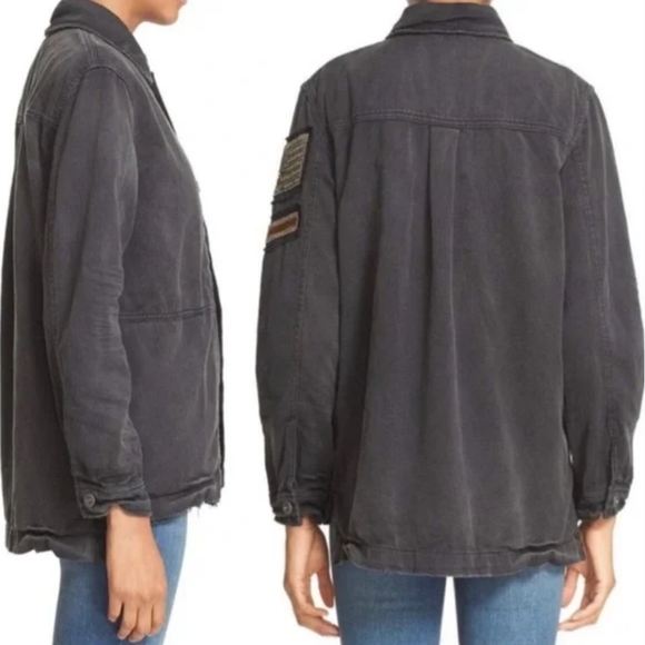 FREE PEOPLE Embellished Military Jacket - Picture 15 of 16